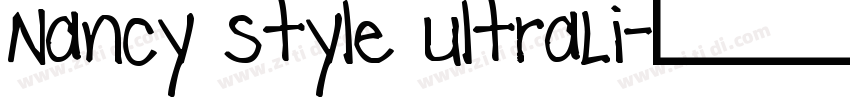 Nancy Style UltraLi字体转换